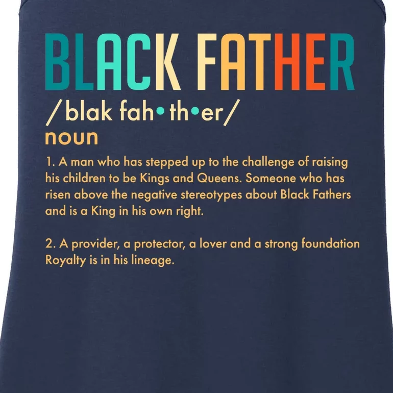 Definition Of A Black Father Ladies Essential Tank