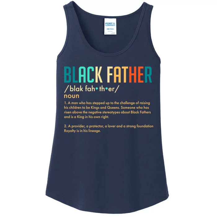 Definition Of A Black Father Ladies Essential Tank