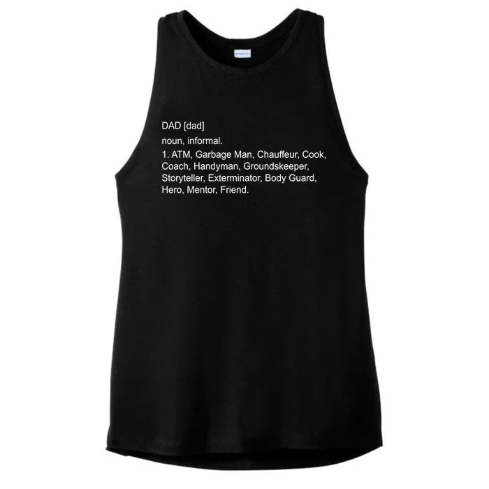 Definition Of A Dad Ladies Tri-Blend Wicking Tank