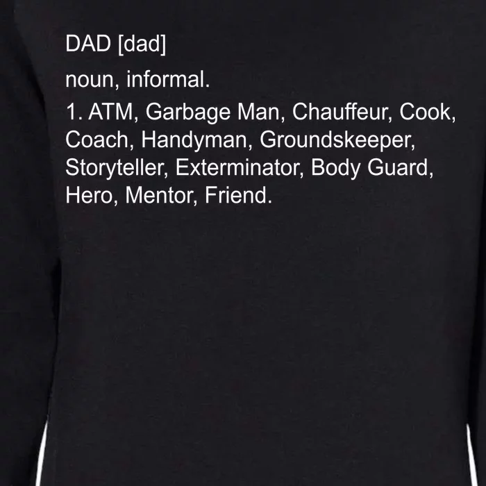 Definition Of A Dad Womens California Wash Sweatshirt