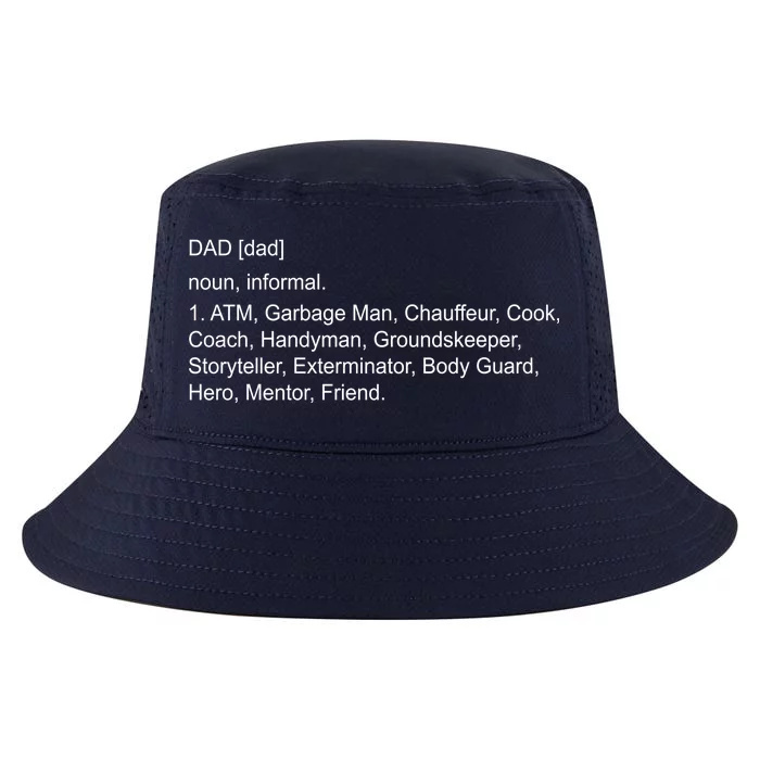 Definition Of A Dad Cool Comfort Performance Bucket Hat