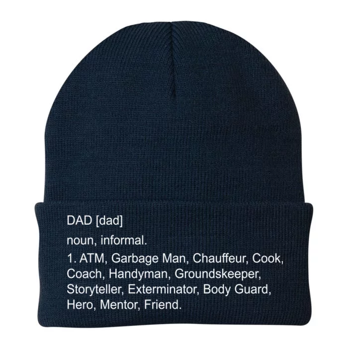 Definition Of A Dad Knit Cap Winter Beanie