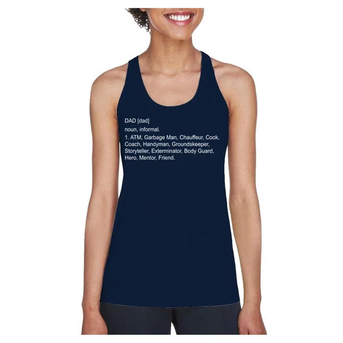 Definition Of A Dad Women's Racerback Tank