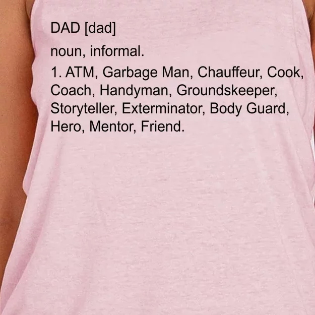 Definition Of A Dad Women's Knotted Racerback Tank