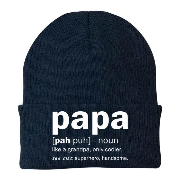 Definition Of A Papa Knit Cap Winter Beanie