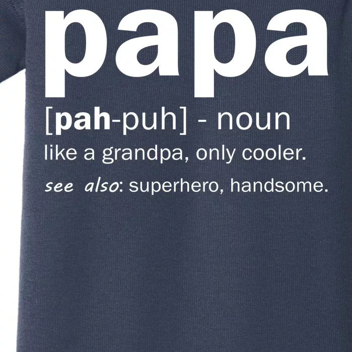 Definition Of A Papa Baby Bodysuit