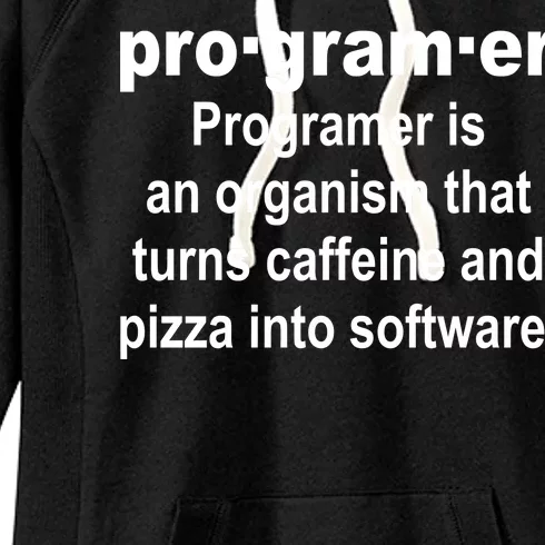 Definition of A Programmer Women's Fleece Hoodie