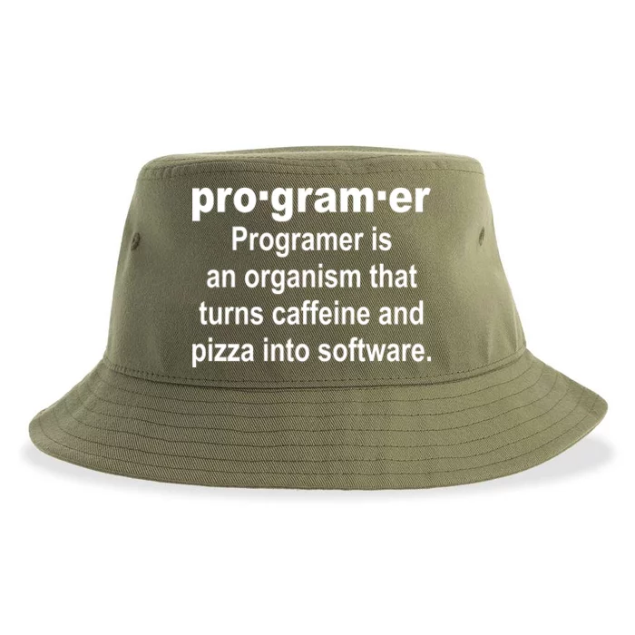 Definition of A Programmer Sustainable Bucket Hat