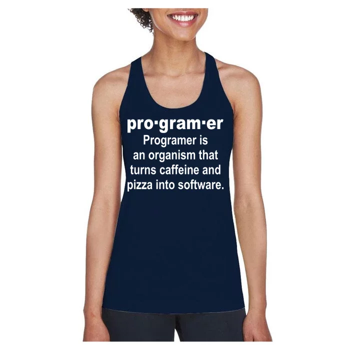 Definition of A Programmer Women's Racerback Tank