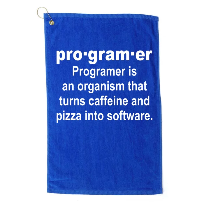 Definition of A Programmer Platinum Collection Golf Towel