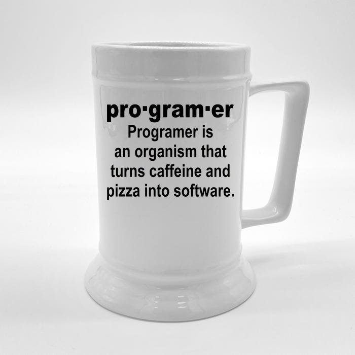 Definition of A Programmer Front & Back Beer Stein