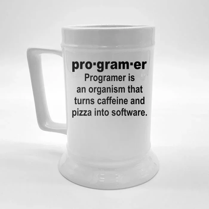 Definition of A Programmer Front & Back Beer Stein