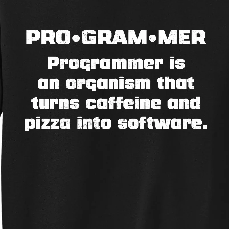 Definition of A Programmer Funny Coffee Sweatshirt