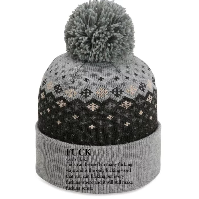 Definition Of F*ck The Baniff Cuffed Pom Beanie