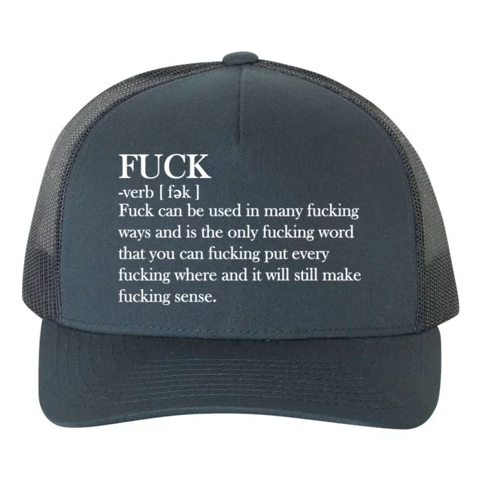 Definition Of F*ck Yupoong Adult 5-Panel Trucker Hat