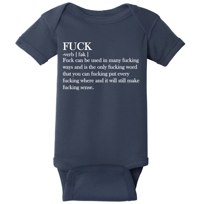 Definition Of F*ck Baby Bodysuit