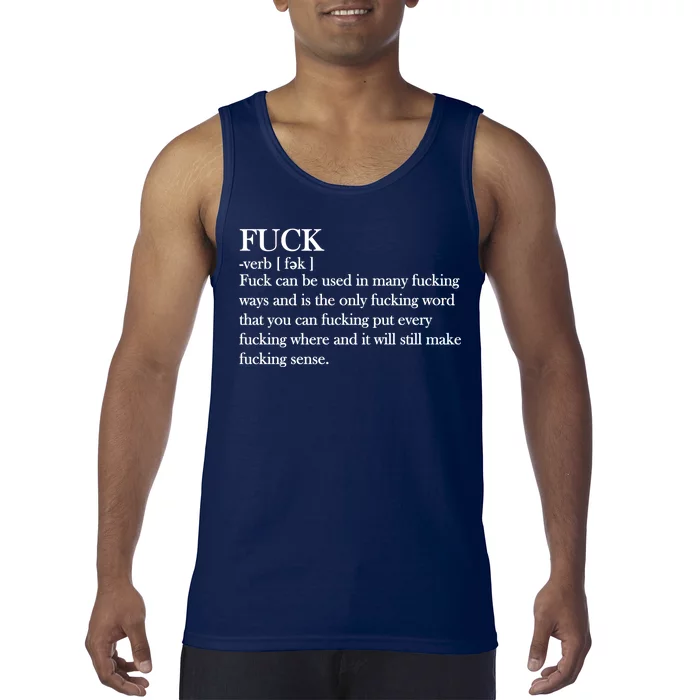 Definition Of F*ck Tank Top