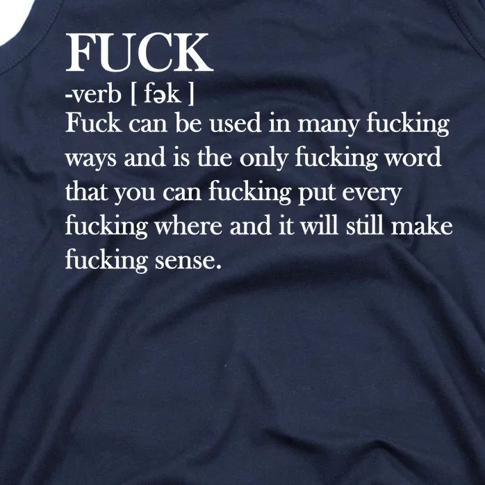 Definition Of F*ck Tank Top