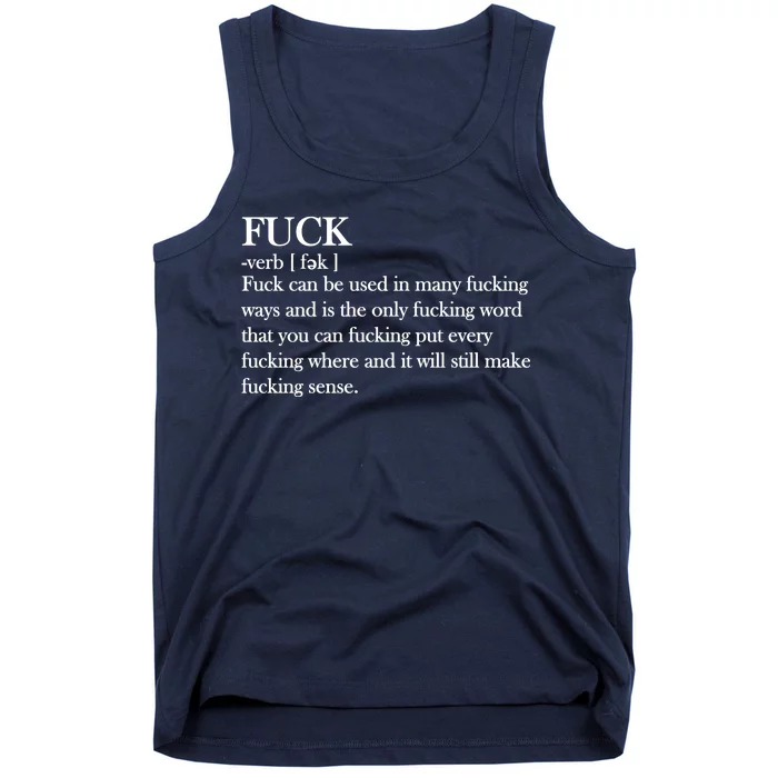 Definition Of F*ck Tank Top