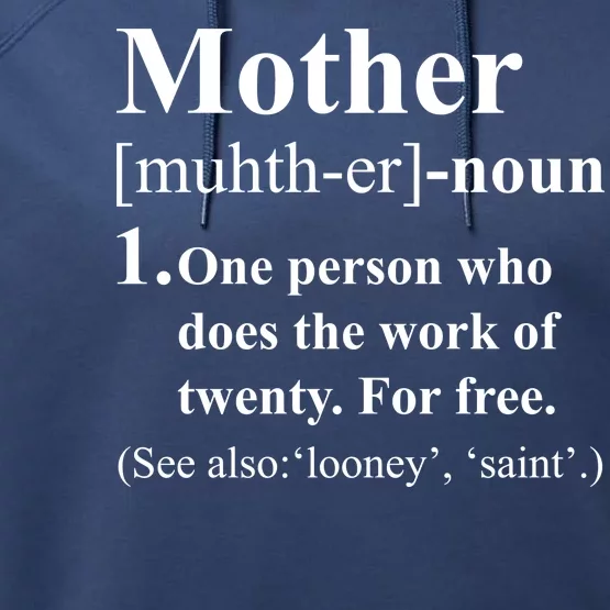 Definition Of Mother Performance Fleece Hoodie