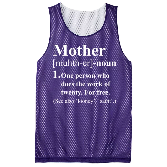 Definition Of Mother Mesh Reversible Basketball Jersey Tank