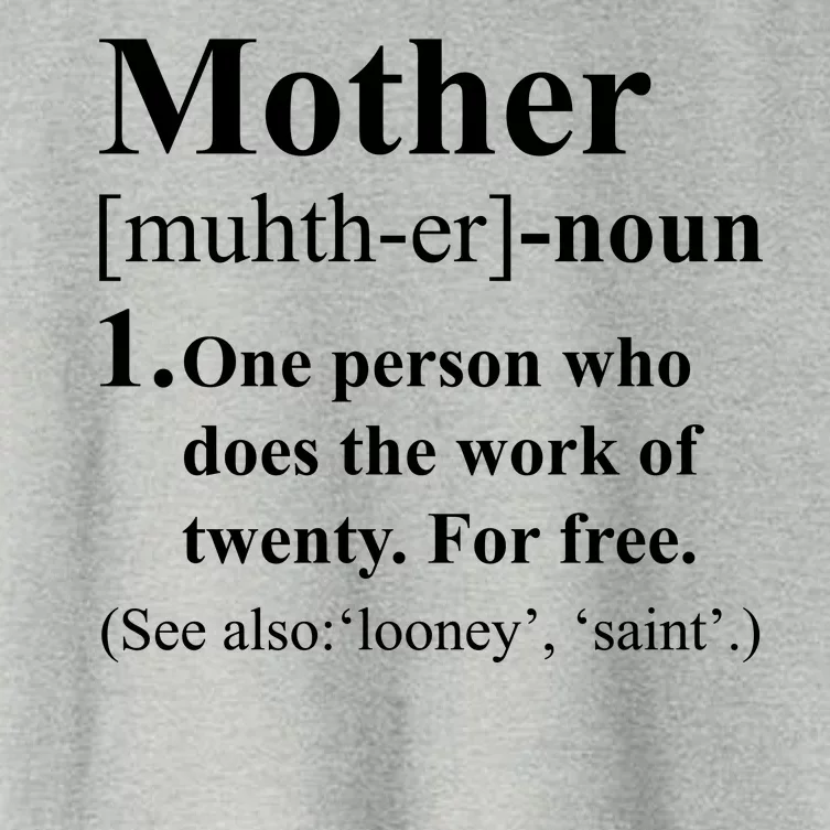 Definition Of Mother Women's Crop Top Tee