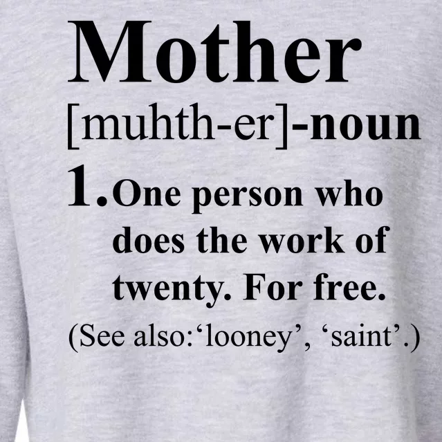 Definition Of Mother Cropped Pullover Crew