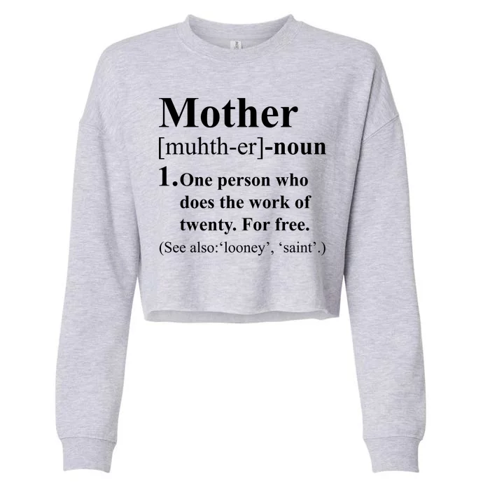 Definition Of Mother Cropped Pullover Crew