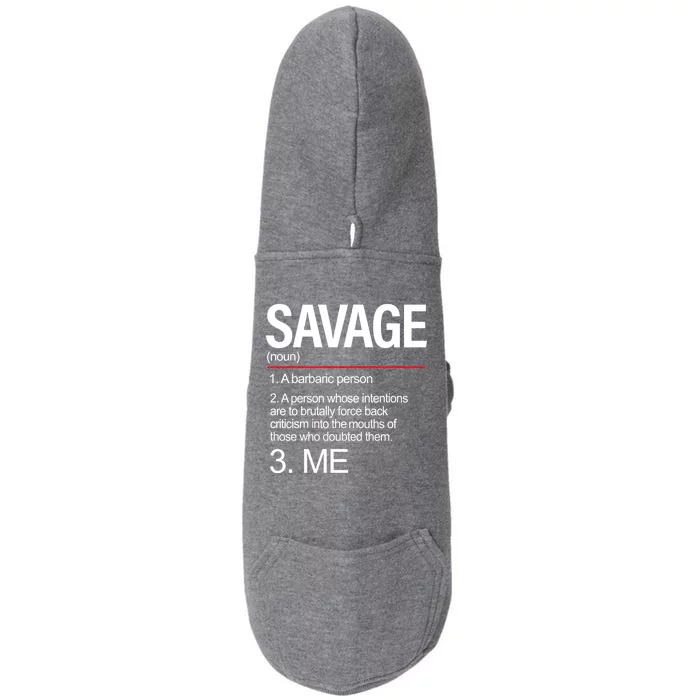 Definition Of Savage Doggie 3-End Fleece Hoodie