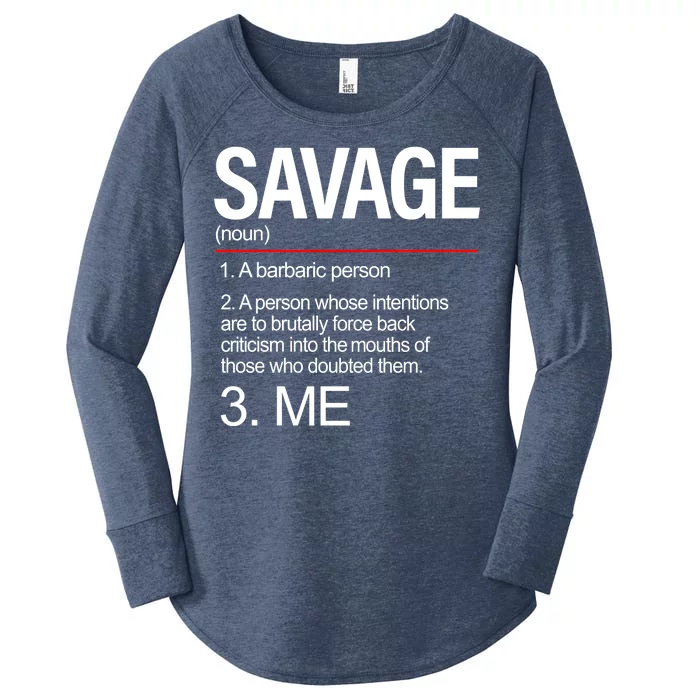 Definition Of Savage Women's Perfect Tri Tunic Long Sleeve Shirt