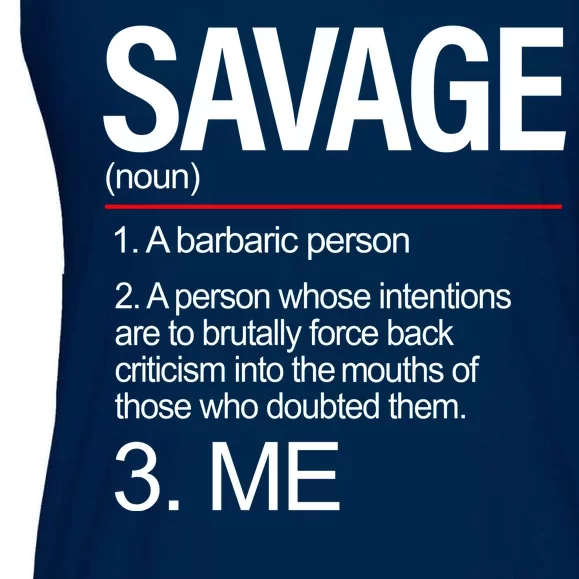 Definition Of Savage Ladies Essential Flowy Tank