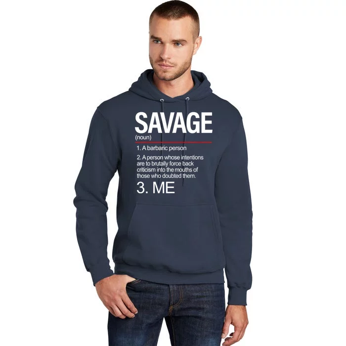 Definition Of Savage Tall Hoodie