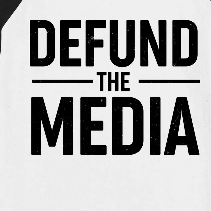 Defund The Media Protest Baseball Sleeve Shirt