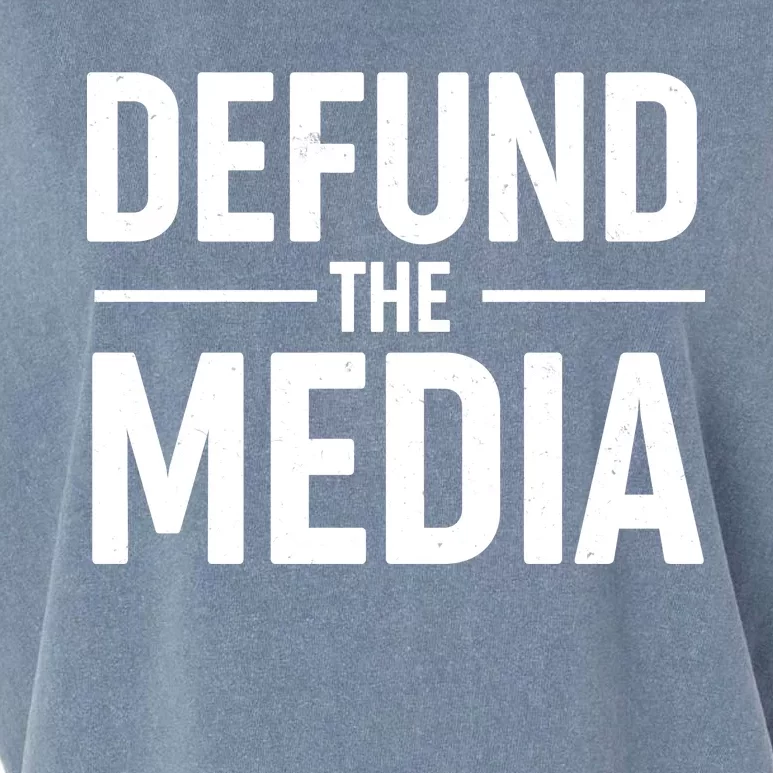 Defund The Media Protest Garment-Dyed Women's Muscle Tee