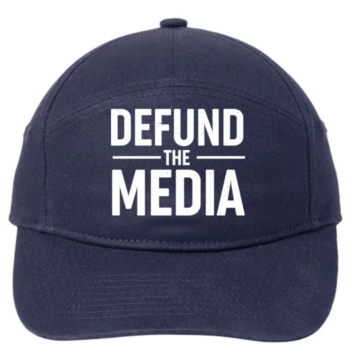 Defund The Media Protest 7-Panel Snapback Hat