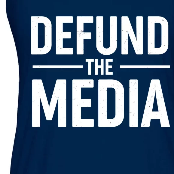 Defund The Media Protest Ladies Essential Flowy Tank