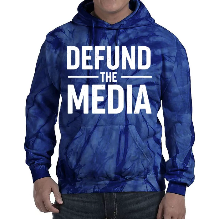 Defund The Media Protest Tie Dye Hoodie