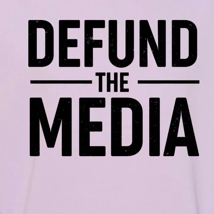 Defund The Media Protest Garment-Dyed Sweatshirt