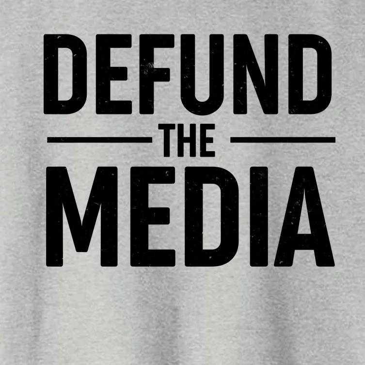 Defund The Media Protest Women's Crop Top Tee