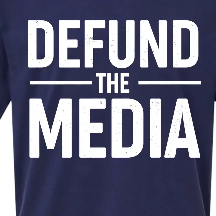 Defund The Media Protest Sueded Cloud Jersey T-Shirt