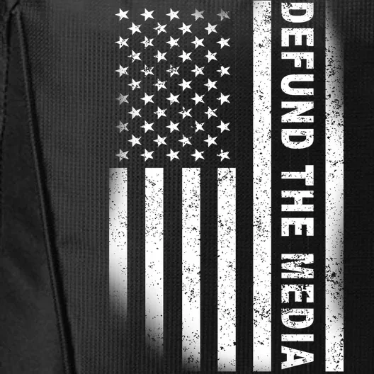 Defund The Media US Flag City Backpack