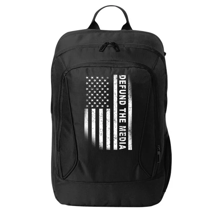 Defund The Media US Flag City Backpack