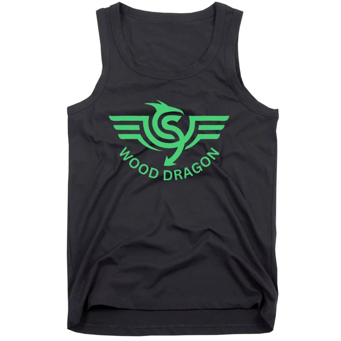 Dragon Emerald Green Dragon Zodiac Lucky Tank Top