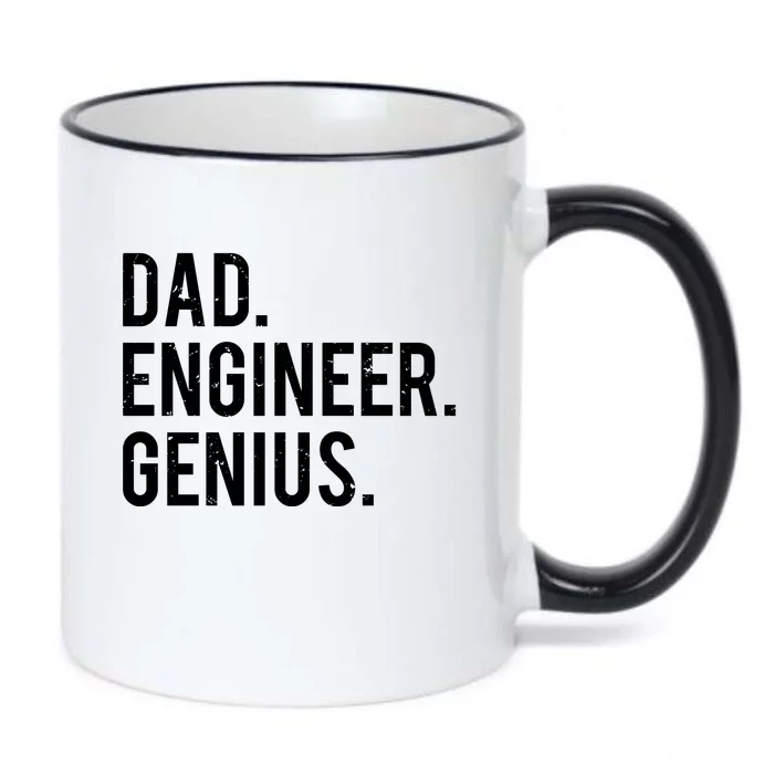 Dad Engineer Genius Gift Cute Engineering Father Gift Black Color Changing Mug