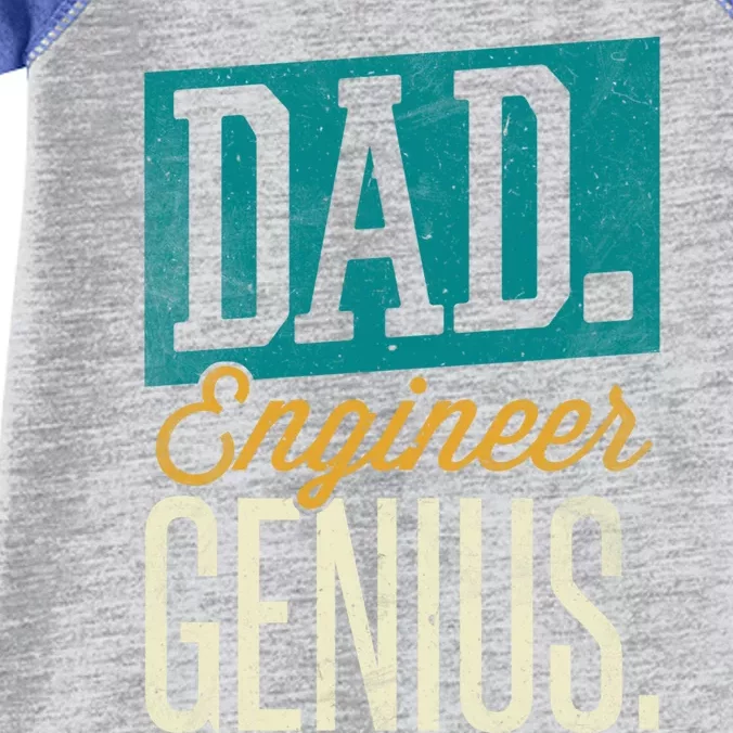 Dad Engineer Genius Engineer Dads Engineer Husbands Meaningful Gift Infant Baby Jersey Bodysuit