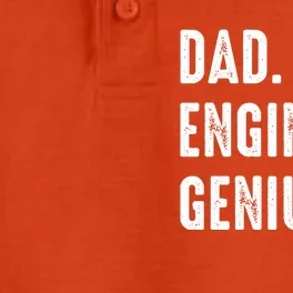 Dad Engineer Genius Engineer Husbands Engineering Dad Funny Gift Dry Zone Grid Performance Polo