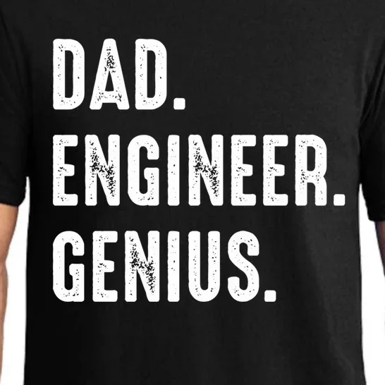 Dad Engineer Genius Engineer Husbands Engineering Dad Funny Gift Pajama Set