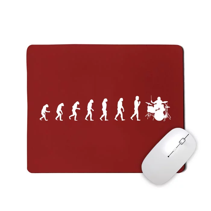 Drummer Evolution Gift Music Humor Drums Funny Gift For Drummers Musicians Gifts Mousepad