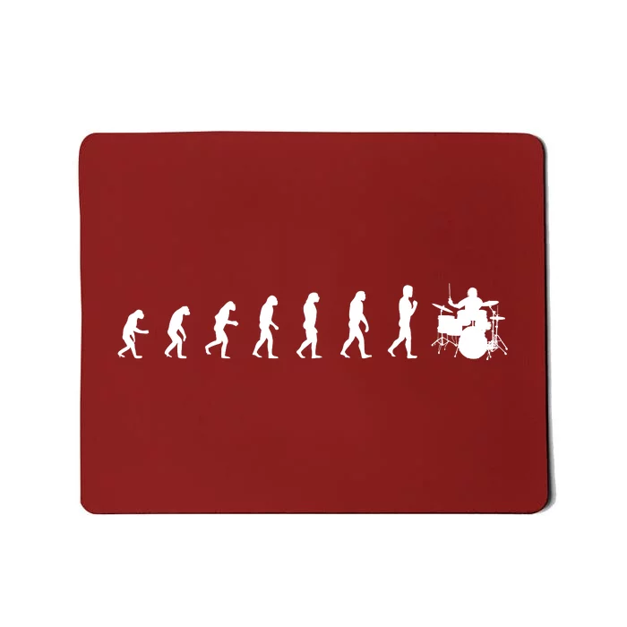 Drummer Evolution Gift Music Humor Drums Funny Gift For Drummers Musicians Gifts Mousepad