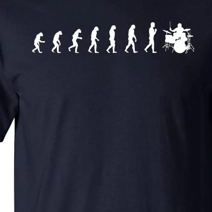 Drummer Evolution Gift Music Humor Drums Funny Gift For Drummers Musicians Gifts Tall T-Shirt